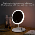Led round make up mirror