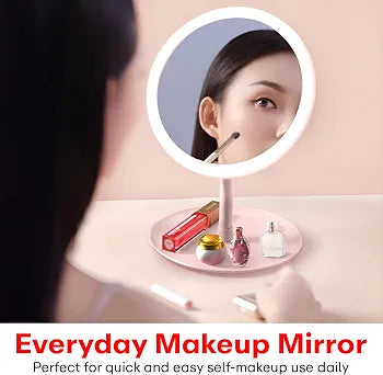 Led round make up mirror