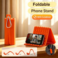 Silicon aluminum phone stand foldable